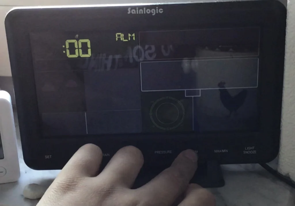 Wetterstation Alarm einstellen 03