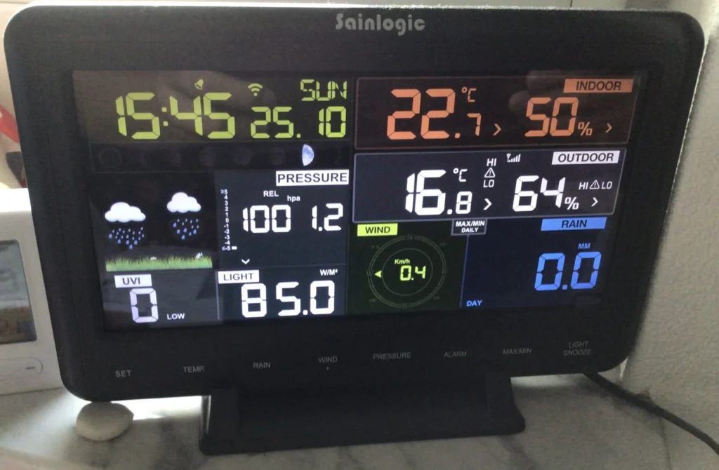 Wetterstation Alarm einstellen 07