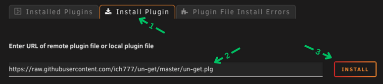 Install Plugin